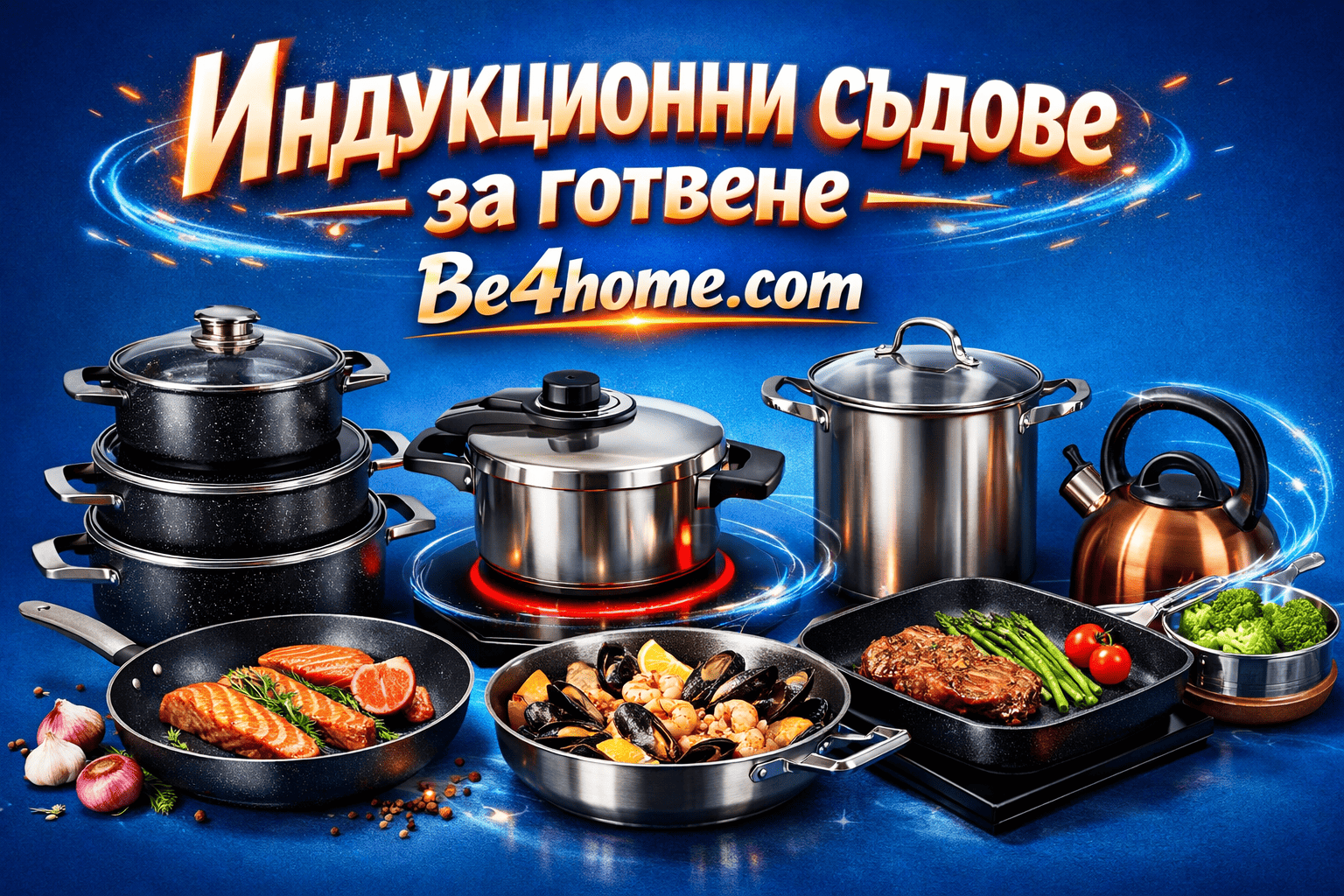 Индукционни съдове за готвене | be4come.com
