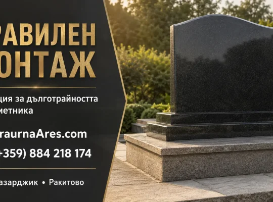 Правилен монтаж Гаранция за дълготрайността на паметника TraurnaAres.com