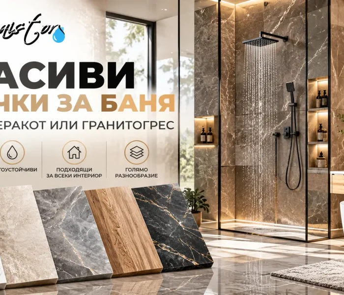 Красиви плочки за баня фаянс, теракот, гранитогрес BG-MAISTOR.COM